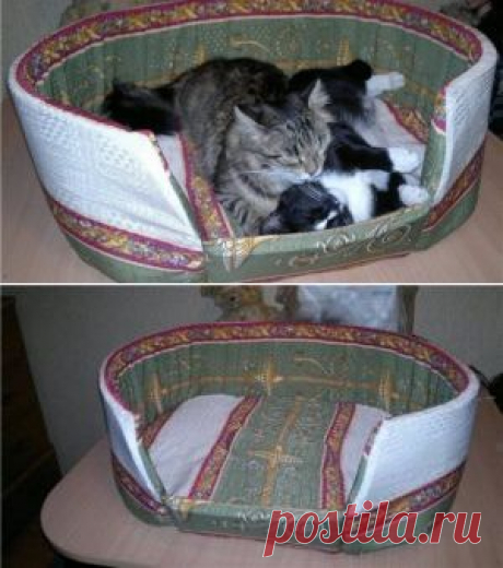 Лежанка для кошки своими руками - Для животных