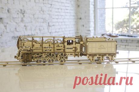 Украинский стартап UGEARS выходит на Кикстартер с проектом деревянного механического поезда.