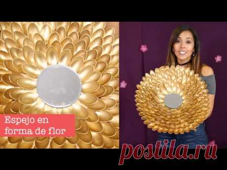 Hazlo Tu Mismo: Espejo con cucharas de plástico - Princesas Del Rey Canal - YouTube