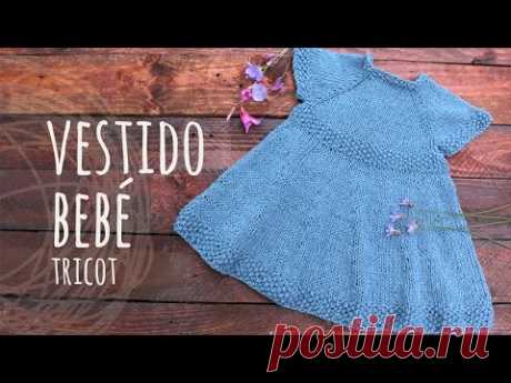 Tutorial Vestido Bebé Tricot | Dos Agujas