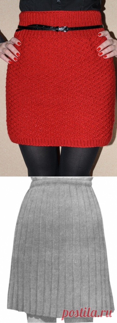 Как связать юбку спицами