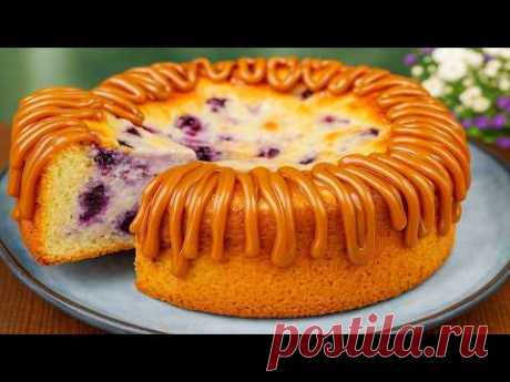 Торт «Вулкан», который тает во рту! Простой и вкусный рецепт!