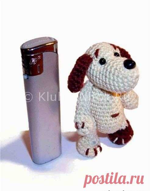 Карманная собачонка | Вязание для детей | Вязание спицами и крючком. Схемы вязания.