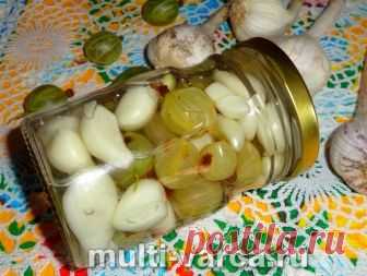 Маринованный чеснок на зиму зубчиками