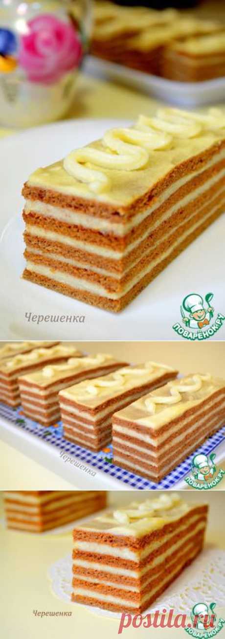 Шоколадные пирожные с ванильным заварным кремом - кулинарный рецепт