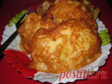 Отбивные в луковом кляре