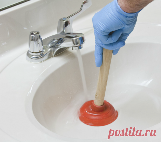 Как прочистить засор в раковине