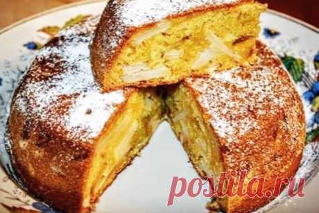 Рецепт шарлотки с яблоками на кефире