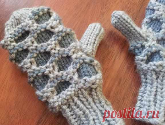 Простой узор спицами для начинающих рукодельниц