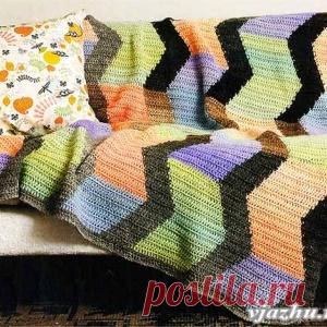 Плед узором 