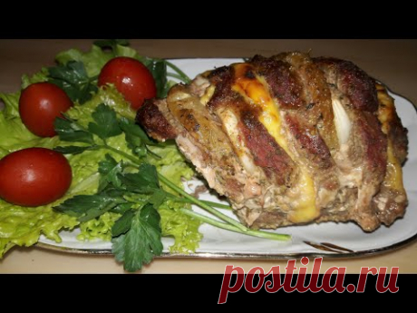 Свинина с сыром, ананасами и овощами! Сочная свиная гармошка! Блюдо на праздничный стол! - YouTube