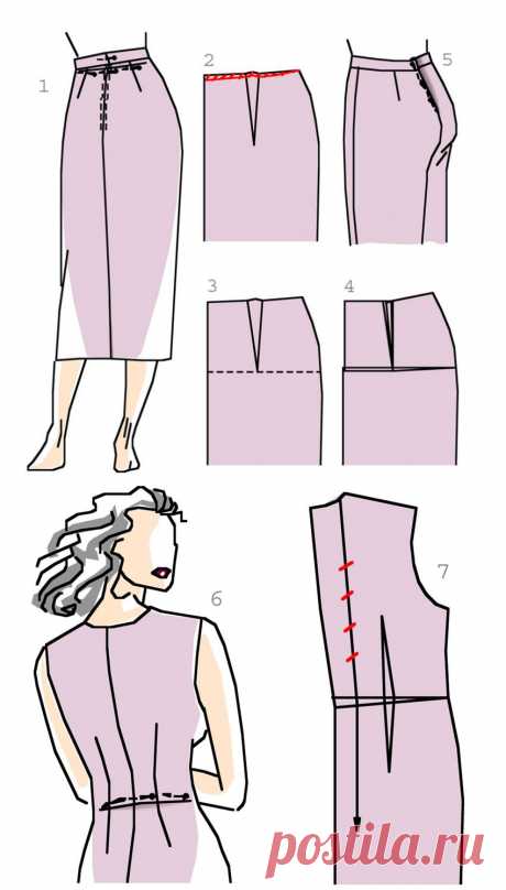 Проблема: прогиб спины, как подогнать выкройку / BurdaStyle: мастер-классы