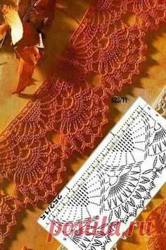 crochet boarder stitch and crochet graph | I <3 crochet | Вязаные Крючком Края, Вязание Крючком и Стежки