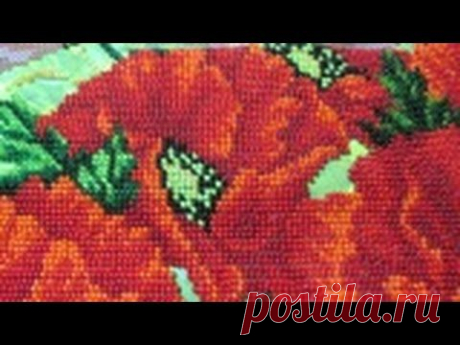 Мой способ вышивания бисером + организация рабочего процесса - YouTube