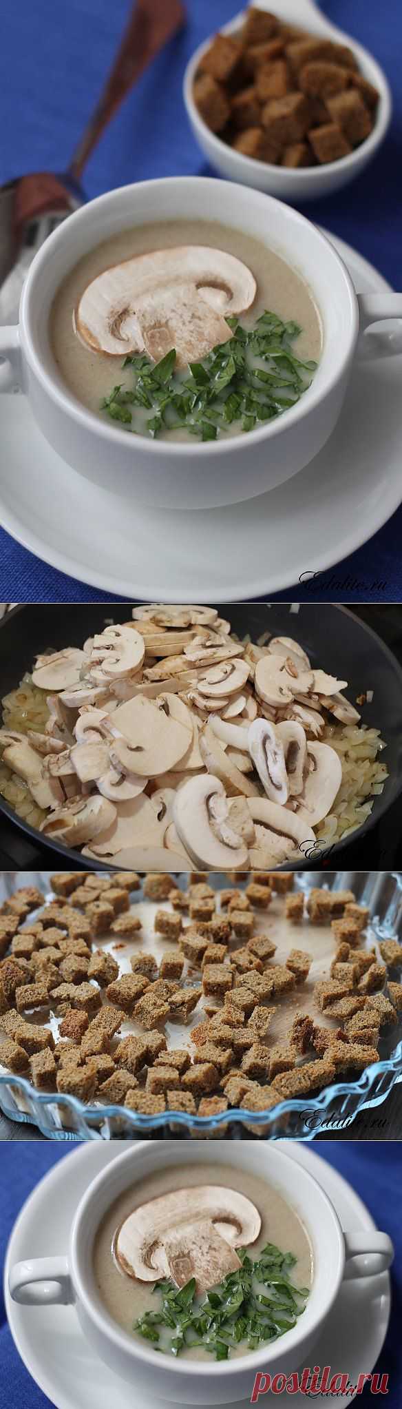 Крем-суп из шампиньонов  39* ккал | Рецепт с Фото | Вкусно, Полезно, Легко