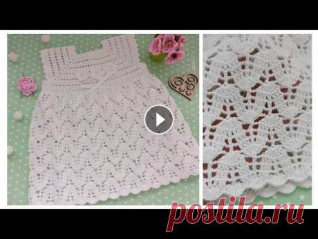 Детское вязаное платье на 0-3 месяцев/Baby dress crochet Детское платье вязаное крючком № 1,5. Пряжа Alize bella в 50 г-180 м. Ссылка на видео обзор платья: Ссылка на интернет магазин: Мой инстаграм:...