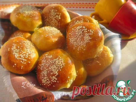 Булочки с рисом, тыквой и фаршем - кулинарный рецепт