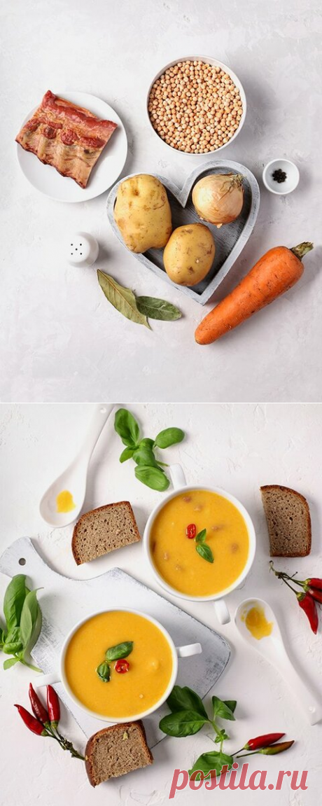 Гороховый суп с копчеными ребрышками | Рецепты от шеф-поваров👨‍🍳 | Яндекс Дзен