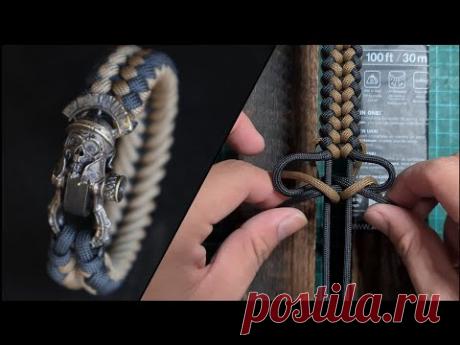 How to make Sanctified Knot Paracord Bracelet with Bead and Shackle, Buckle Bracelet, By ThreeBrclt