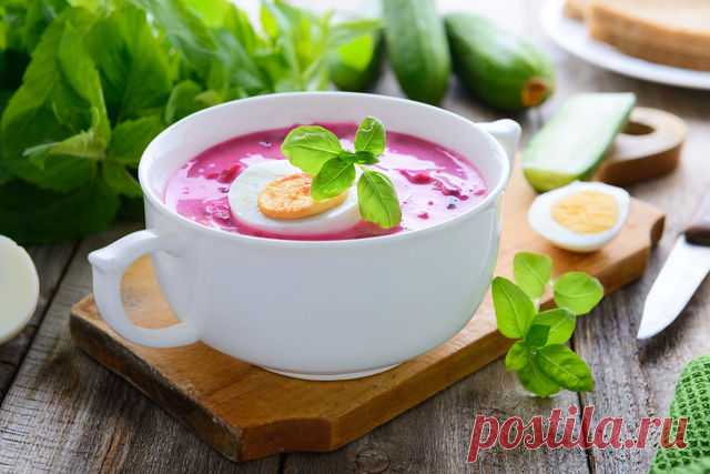 Холодные супы: рецепты