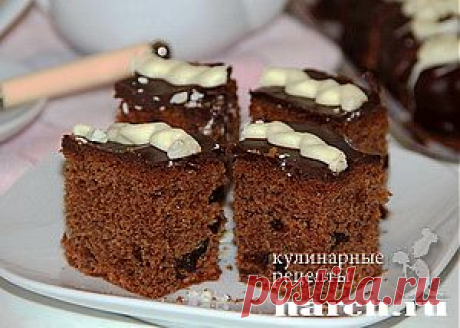 Шоколадный пирог с черносливом и коньяком | Харч.ру - рецепты для любителей вкусно поесть