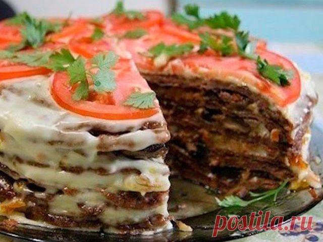 ✓ Самые вкусные рецепты - Receptiki-ru: Вкуснейший печеночный торт