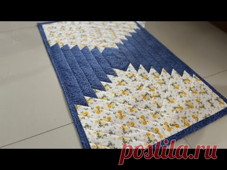 СУПЕР ЛЕГКИЙ И ПРОСТОЙ КОВРИК С ПОЛОСАМИ