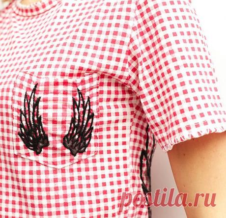 Футболка Leny с вышивкой и принтом / Вышивка / Модный сайт о стильной переделке одежды и интерьера