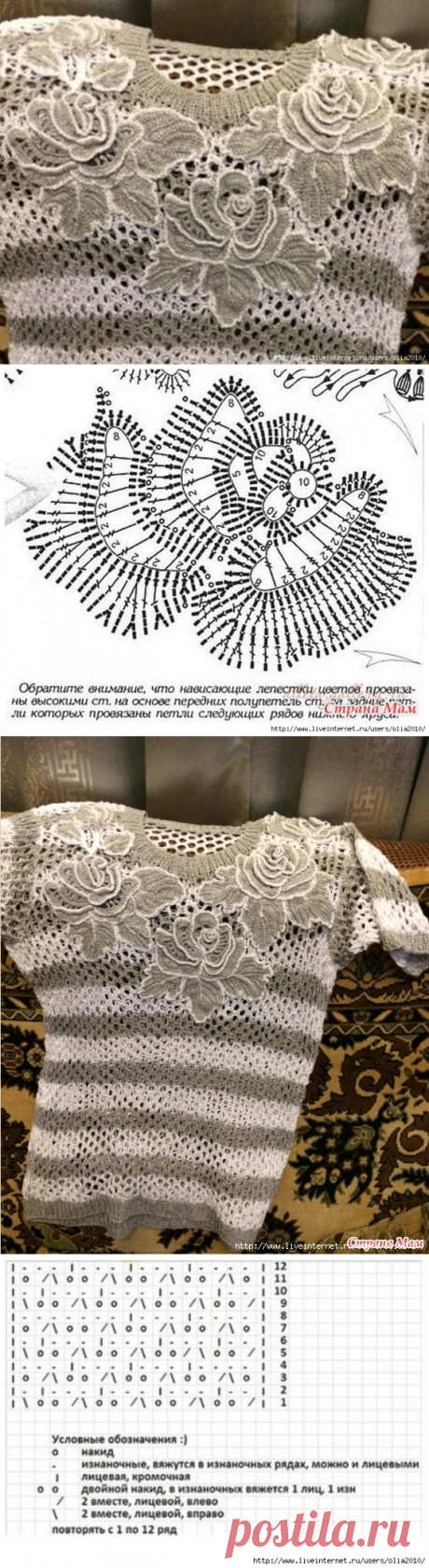 Кофточка с красивой отделкой