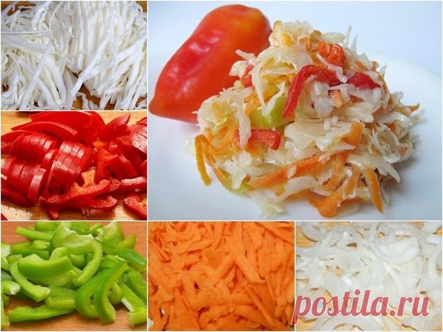 Быстрая маринованная капуста 