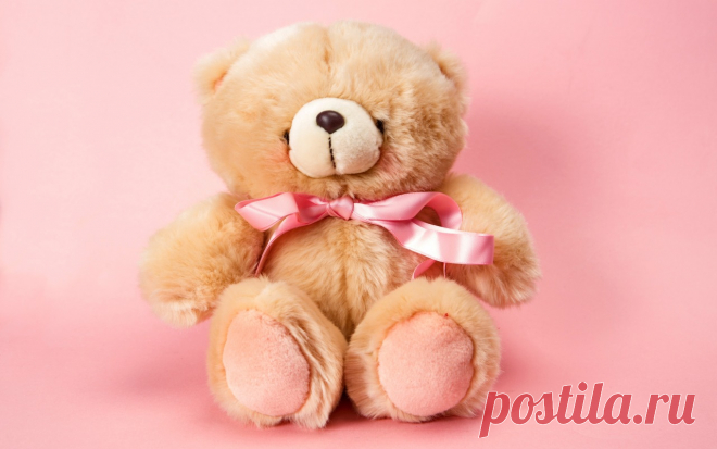 Скачать обои игрушка, Teddy, pink, плюшевый, bear, toy, cute, мишка, раздел разное в разрешении 1280x800