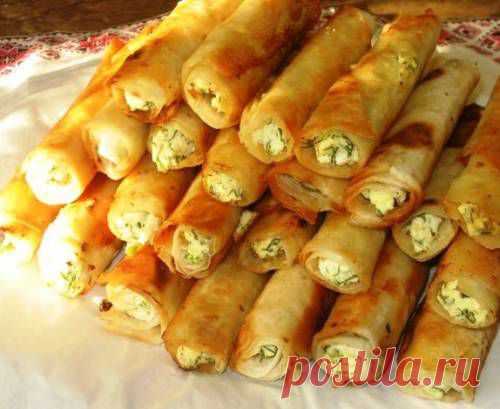 Закуска «Сигара берёк» / Простые рецепты
