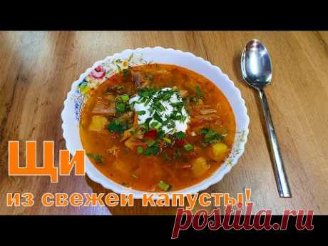 Суп Щи из свежей капусты. Скороварка.  Домашний вкусный рецепт!