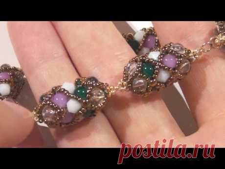 BeadsFriends: RAW bracelet and earrings made using seed beads and cheap beads