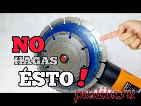 MIRÁ ÉSTO ...!! 5 ERRORES al usar AMOLADORA ANGULAR