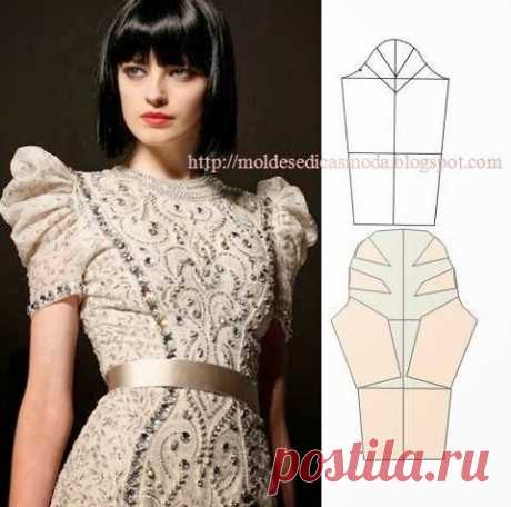 Найдено на сайте moldesedicasmoda.blogspot.it.