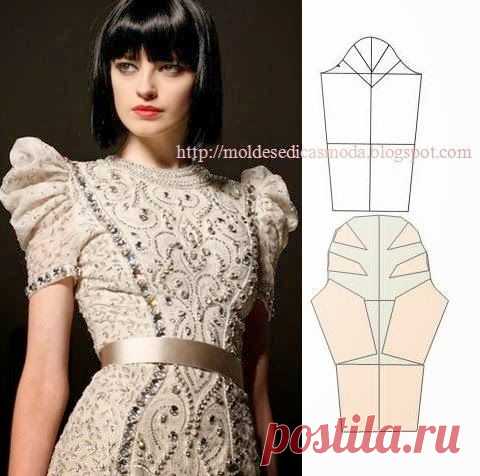 Найдено на сайте moldesedicasmoda.blogspot.it.