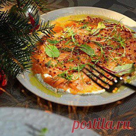 Лосось с ванильным соусом и укропной сметаной рецепт – закуски