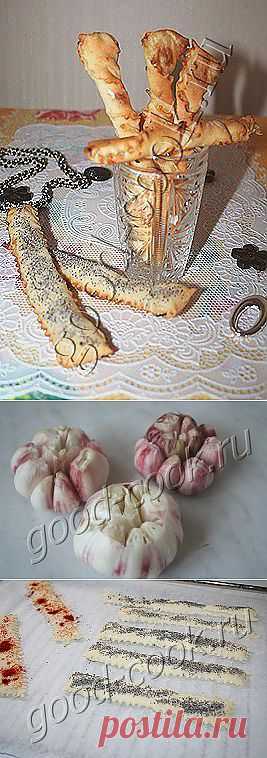 Хорошая кухня - чесночные хлебные палочки. Кулинарная книга рецептов. Салаты, выпечка.
