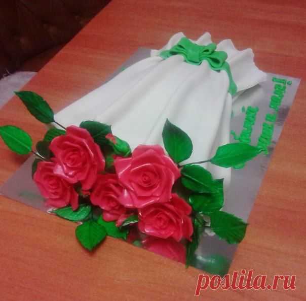 Торт"Букет роз"