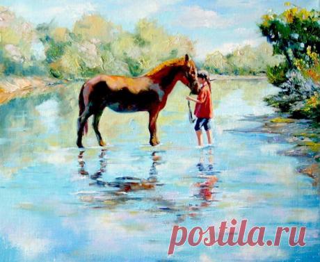 Отражение города. Живопись Романа Федосенко