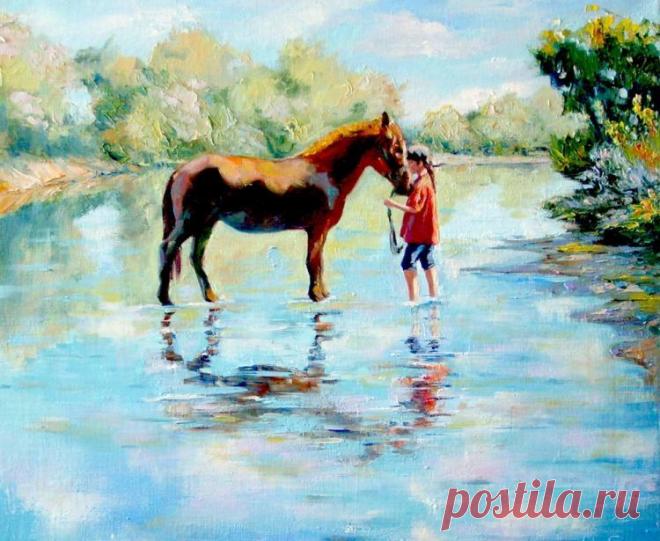 Отражение города. Живопись Романа Федосенко