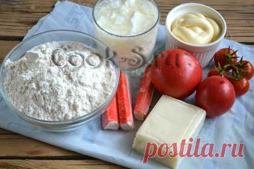 Пирожки бомбочки с помидорами и сыром - рецепт с фото
