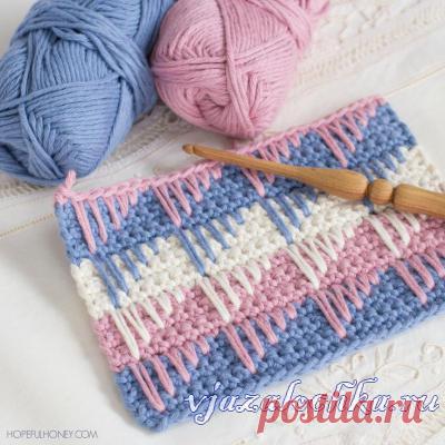 Узор крючком «Шиповник» видео