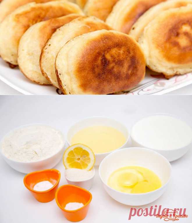 Пышные оладушки на кефире