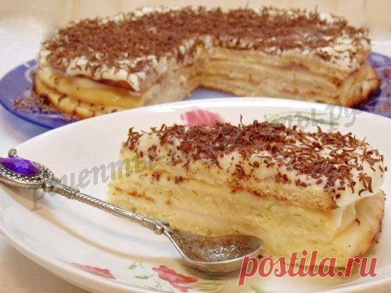Творожный "Наполеон" в духовке с заварным кремом | Рецепты Юльетты