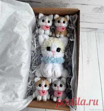 Котенок крючком. МК | Вязаные игрушки. Мастер-классы, схемы, описание.