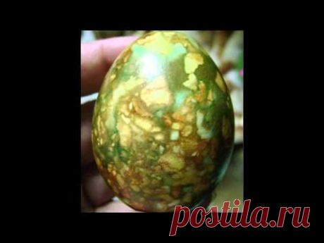 Мраморные яйца к Пасхе (красим сами)