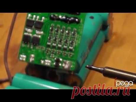 Переделка Ni-Cd аккумулятора шуруповерта на Li-ion. НЕВЕРОЯТНАЯ ЕМКОСТЬ 4400mAh!