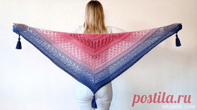Vela Flower Shawl - free crochet shawl pattern by Wilmade Make your own crochet flower shawl with my free crochet pattern and video tutorial. This special shawl is inspired by Vela (4) who has the same tumor as I.